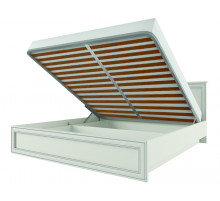 Двуспальная кровать Тиффани 160 крем вудлайн с подъемным механизмом Двуспальная кровать Тиффани 160 крем вудлайн с подъемным механизмом