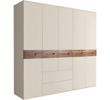 Пятистворчатый шкаф для одежды с ящиками Богемия Вуд (Bogemia Wood) БМШ2/51 (Wo)