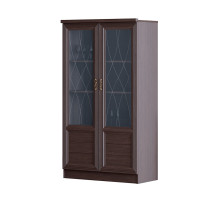Шкаф витрина комбинированный для гостиной Лира 44 темный Шкаф витрина комбинированный для гостиной Лира 44 темный